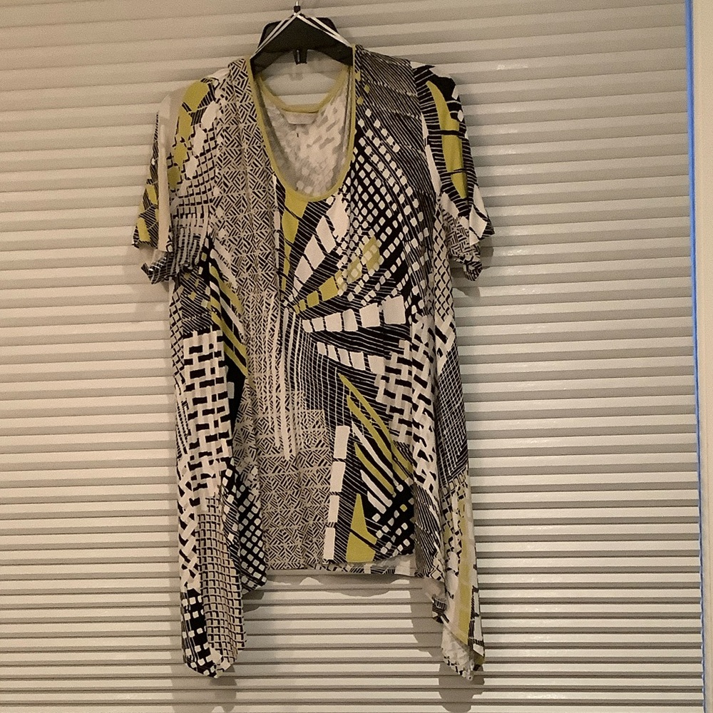 Chic Abstract Print Women's Blouse